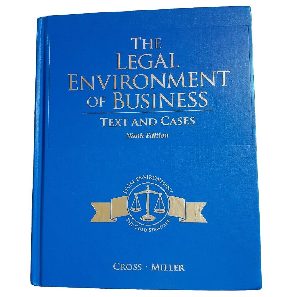 The Legal Environment Of Business Text And Cases 9th Edition Hardcover Book